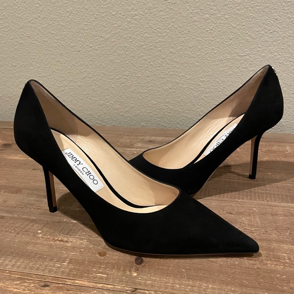 Jimmy Choo Black Love 85 Suede Pumps - 38.5 - Picture 5 of 14